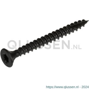 Blackline spaanplaatschroef HCP zwart platkop PK Torx TX 20 met snijpunt 3.5x20 mm kuip 100 stuks 6904.20.13520