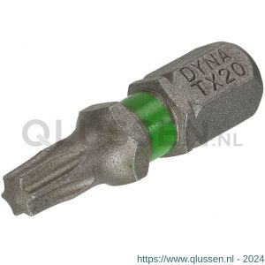 Dynaplus schroefbit 25 mm Torx TX 20 groen blister 10 stuks 8938.00.10020