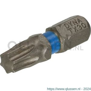 Dynaplus schroefbit 25 mm Torx TX 30 blauw blister 10 stuks 8938.00.10030