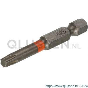 Dynaplus schroefbit 50 mm Torx TX 25 oranje blister 5 stuks 8938.00.20025