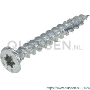 Dynaplus constructieschroef staal verzinkt VZ platkop PK met snijpunt Torx TX 30 6.0x50 mm 100 stuks 0281.01.49901