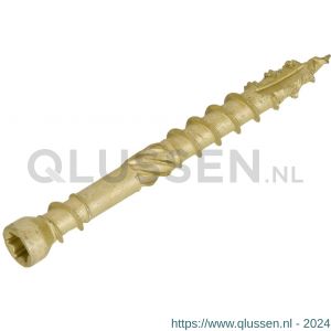 Dynaplus vlonderschroef Xtreme AR-coating C4 bronze platkop PK 60 graden met snijpunt Torx TX 40 8.0x80/42 mm 50 stuks 0283.08.62401