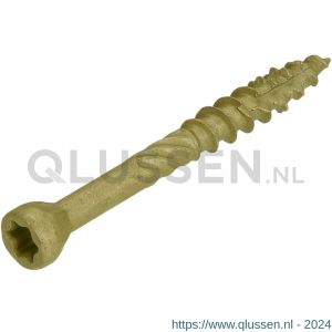 Dynaplus vlonderschroef Xtreme AR-coating C4 bronze platkop PK 60 graden met snijpunt Torx TX 25 5.0x50/25 mm 200 stuks 0283.08.41901