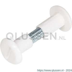 Homefix koppelschroef staal wit 30-36 mm blister 2 stuks 6701.30.24010