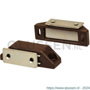 Homefix magneetsnapper groot bruin blister 2 stuks 6701.30.50020