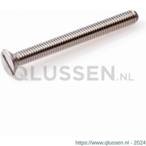 Hoenderdaal metaalschroef RVS A2 platkop PK zaagsnede DIN 963 M3x25 mm 500 stuks 1601.30.13101