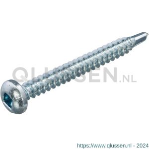 Proftec plaatschroef zelfborend staal verzinkt VZ cilinderkop CK DIN 7504N SQ 2 4.8x16 mm doos 200 stuks 5249.01.36720