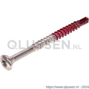 Rotadrill glaslatschroef RVS 410 lenskop LK zelfborend Torx TX 10 3.2x40/24 mm blister 35 stuks 455.032.040