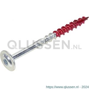 Rotadrill houtbouwschroef staal verzinkt VZ tellerkop TK met snijpunt Torx TX 40 8.0x80/60 mm blister 6 stuks 456.080.080