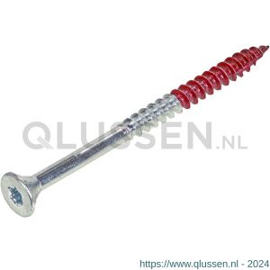 Rotadrill Unischroef staal verzinkt VZ platkop PK met snijpunt Torx TX 30 6.0x80/50 mm blister 12 stuks 467.060.080