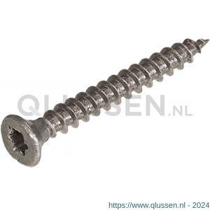 Hoenderdaal spaanplaatschroef RVS A2 platkop PK Torx TX 25 5.0x30 mm 200 stuks 0206.30.41203