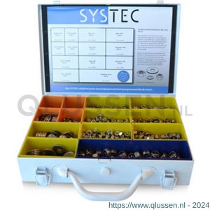 Systec assortimentskoffer moeren en ringen RVS A2 divers M6, M8 en M10 8960.60.40102