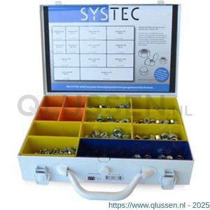 Systec assortimentskoffer moeren staal verzinkt VZ divers DIN 934/985/315AM/1587 8960.60.30212