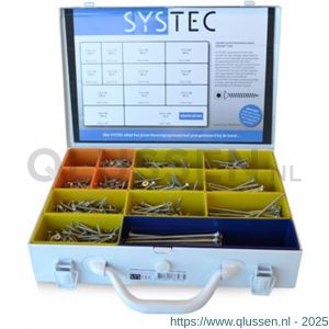 Systec assortimentskoffer spaanplaatschroef staal verzinkt VZ platkop PK Torx TX 8960.60.30302