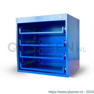 Systec ladesysteem voor 4 stalen koffers 400x400x300 mm 8960.60.90100