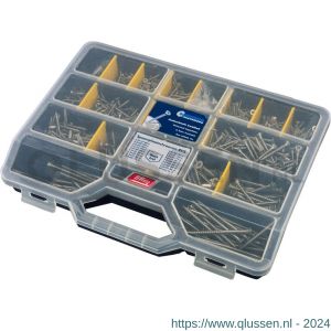 Hoenderdaal assortimentskoffer klein spaanplaatschroeven RVS A2 platkop PK Pozidriv PZ 8900.01.00200