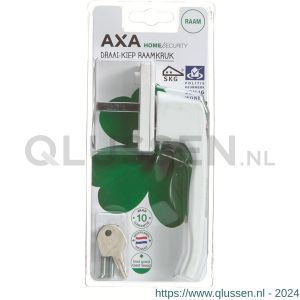 AXA veiligheids draai-kiep raamkruk L 3350-10-88/BL