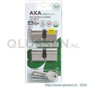 AXA dubbele veiligheidscilinder set 2 stuks gelijksluitend Security 30-30 7211-00-08/BL2