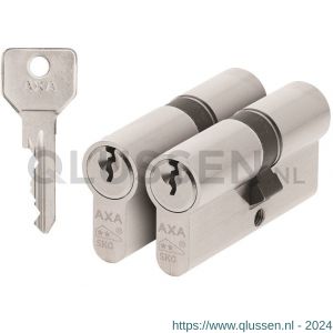 AXA dubbele veiligheidscilinder set 2 stuks gelijksluitend Security verlengd 30-35 7211-01-08/G2