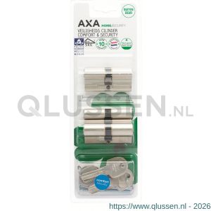 AXA dubbele veiligheidscilinder set 3 stuks gelijksluitend Comfort Security 30-30 7231-00-08/BL3