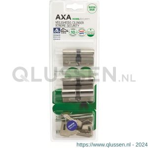 AXA dubbele veiligheidscilinder set 3 stuks gelijksluitend Xtreme Security 30-30 7261-00-08/BL3