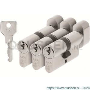 AXA knop veiligheidscilinder set 3 stuks gelijksluitend Security K30-30 7215-00-08/G3