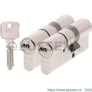 AXA dubbele veiligheidscilinder set 2 stuks gelijksluitend Comfort Security verlengd 30-45 7231-03-08/BL2