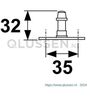 AXA uitzetterpen Habilis HV 2465-18-81/E