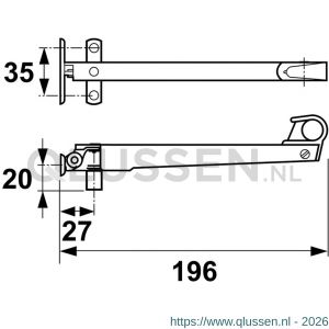 AXA Combi-raamuitzetter AXAflex Classic 2480-29-81/E