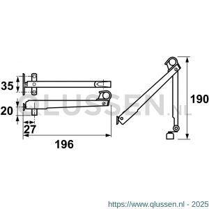 AXA Combi-raamuitzetter AXAflex Classic 2480-39-81/E