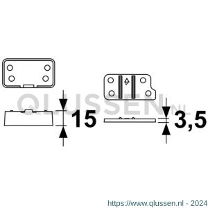 AXA onderlegplatenset AXAflex Security 2660-90-95