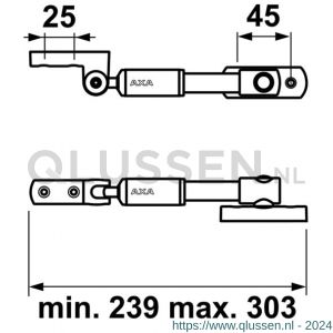 AXA telescopische uitzetter 20EX 2815-00-49/E