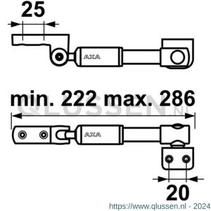 AXA telescopische uitzetter 20IN 2816-00-49