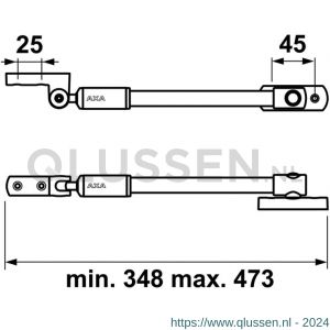 AXA telescopische uitzetter 30EX 2825-00-56/E