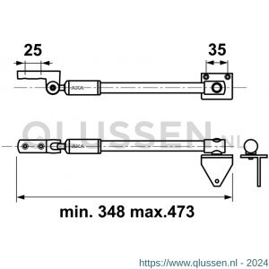 AXA telescopische uitzetter 30EX-T 2825-03-54