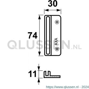 AXA opbouwsluitkom A 3307-85-64/BL