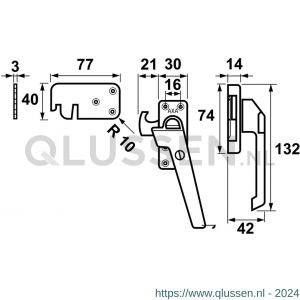 AXA veiligheids raamsluiting 3320-71-91/6