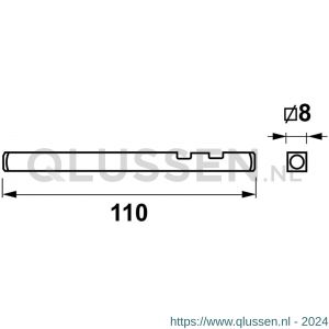 AXA set krukstiften 110x8 set 10 stuks universeel 6143-60-23