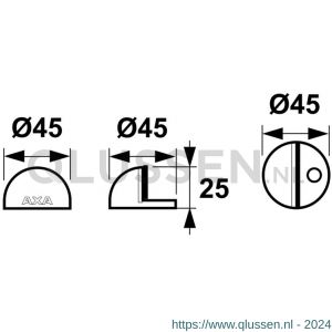 AXA deurstopper FS45 6900-02-81/E