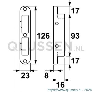 AXA veiligheidssluitkom 7415 PC 55 7415-35-66/55E