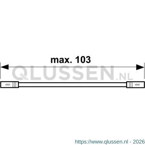 AXA barrierestang V1 7612-10-54/BL