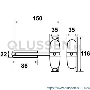 AXA deursluiter 7501 7501-00-54/BL