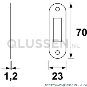 AXA sluitplaat kastslot 7115-10-81