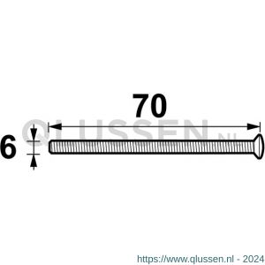 AXA bout M6x70 Torx veiligheidsbeslag 6990-47-81