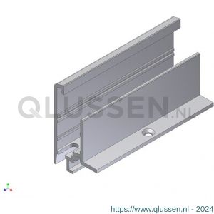 AluArt aanslagprofiel NH2v verhoogd L 6000 mm aluminium geanodiseerd AL021481