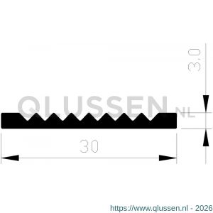 AluArt slijtstrip 30x3 mm VOM1 L 5000 mm aluminium geanodiseerd AL048219