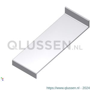 AluArt waterslagprofiel 180 mm L 3000 mm per 2 stuks aluminium brute AL064248