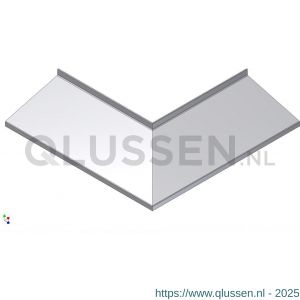 AluArt waterslagprofiel hoekstuk 90 graden uitwendige hoek 180 mm 500x500 mm voor AL060248 aluminium brute AL061248