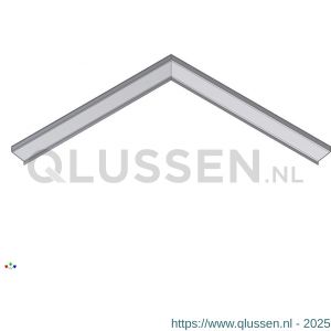 AluArt waterslagprofiel hoekstuk 90 graden inwendige hoek 40 mm 500x500 mm voor AL060236 aluminium brute AL062236