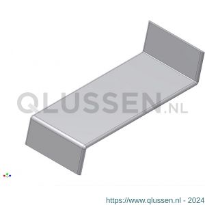 AluArt waterslagprofiel koppelstuk voor waterslag 90 mm aluminium brute AL063611